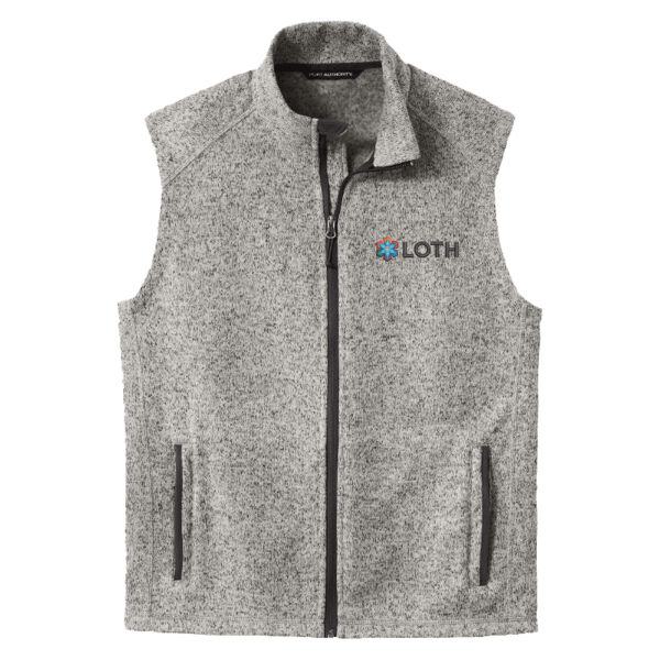 Embroidered Loth Color Logo - Sweater Fleece Vest Thumbnail
