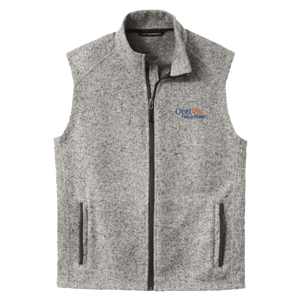 Embroidered Optivia Solutions - Sweater Fleece Vest Thumbnail
