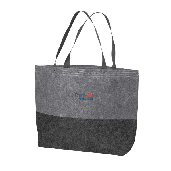 Embroidered Optivia Solutions - Large Felt Tote Thumbnail
