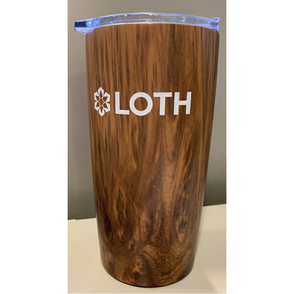 LOTH SUMMIT - 18 OZ. WOODTONE STAINLESS STEEL TUMBLER Thumbnail