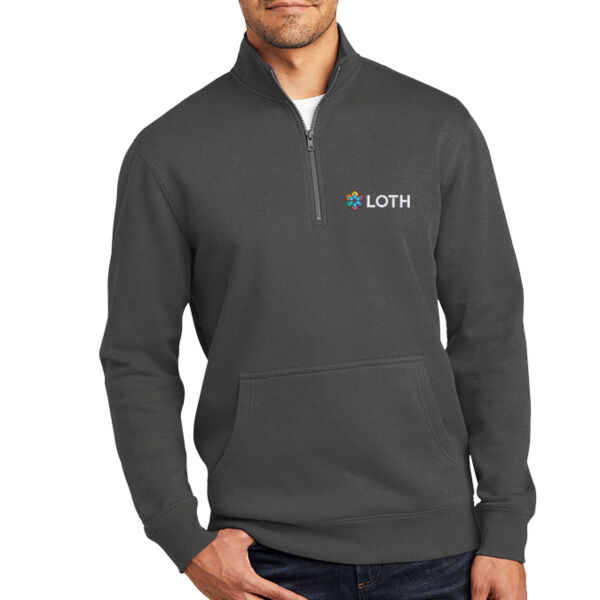 Embroidered Color LOTH Logo - V.I.T. Fleece 1/4 Zip Thumbnail