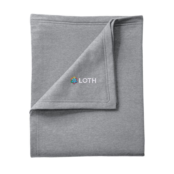 Embroidered Color LOTH Logo - Core Fleece Sweatshirt Blanket Thumbnail