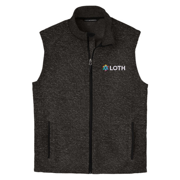 Embroidered Color LOTH Logo - Sweater Fleece Vest Thumbnail