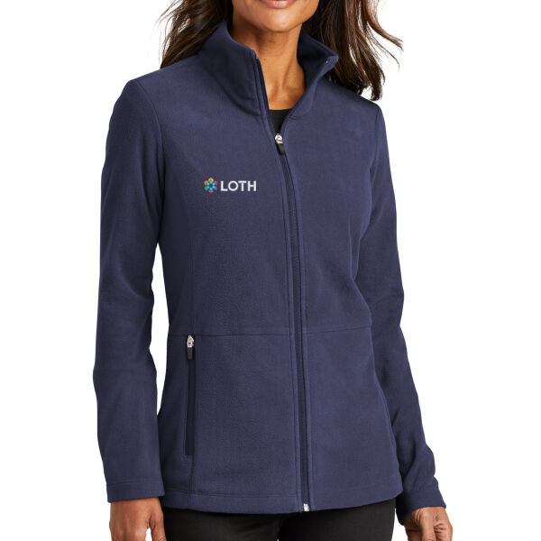 Embroidered Loth Color Logo - Ladies Accord Microfleece Jacket Thumbnail