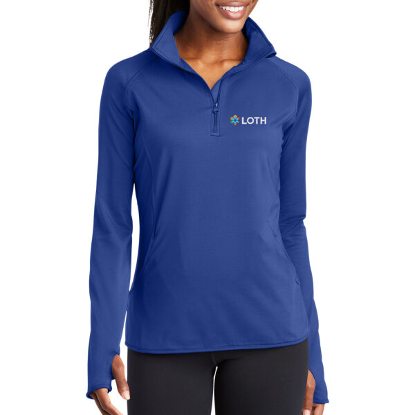 Loth - Ladies Sport Wick ® Stretch 1/4 Zip Pullover Thumbnail