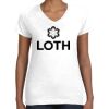 Women's Fine Jersey V-Neck Tee Thumbnail